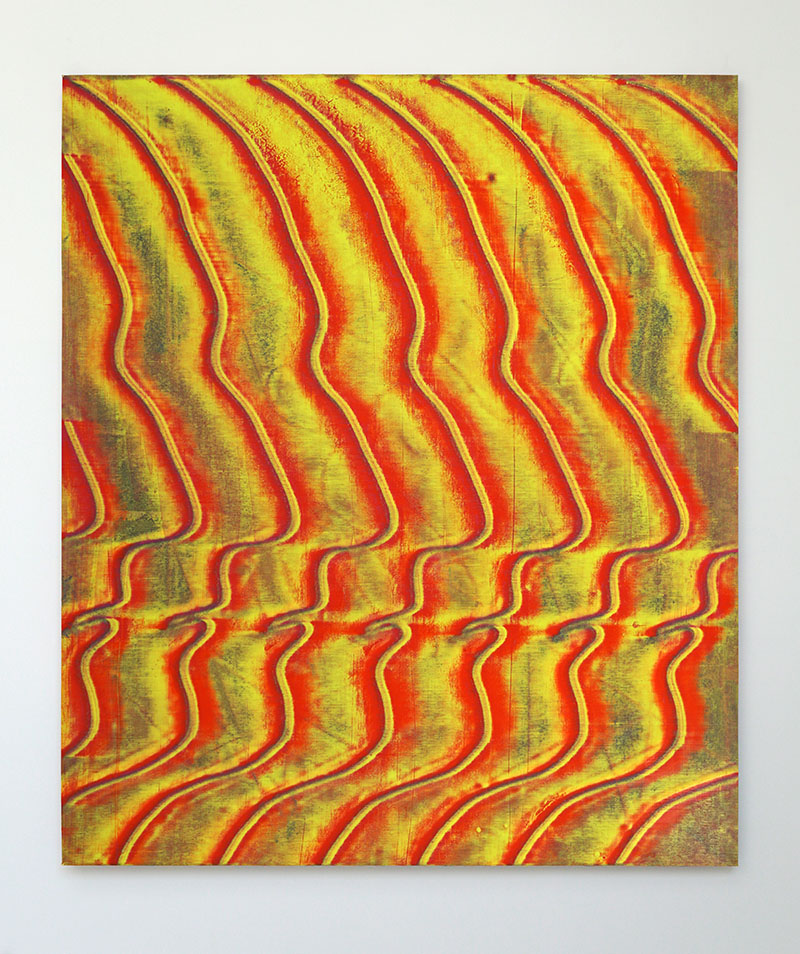 Jonathan Kelly - Offline Profile Heat - Acrylic on Canvas - 82x70cm